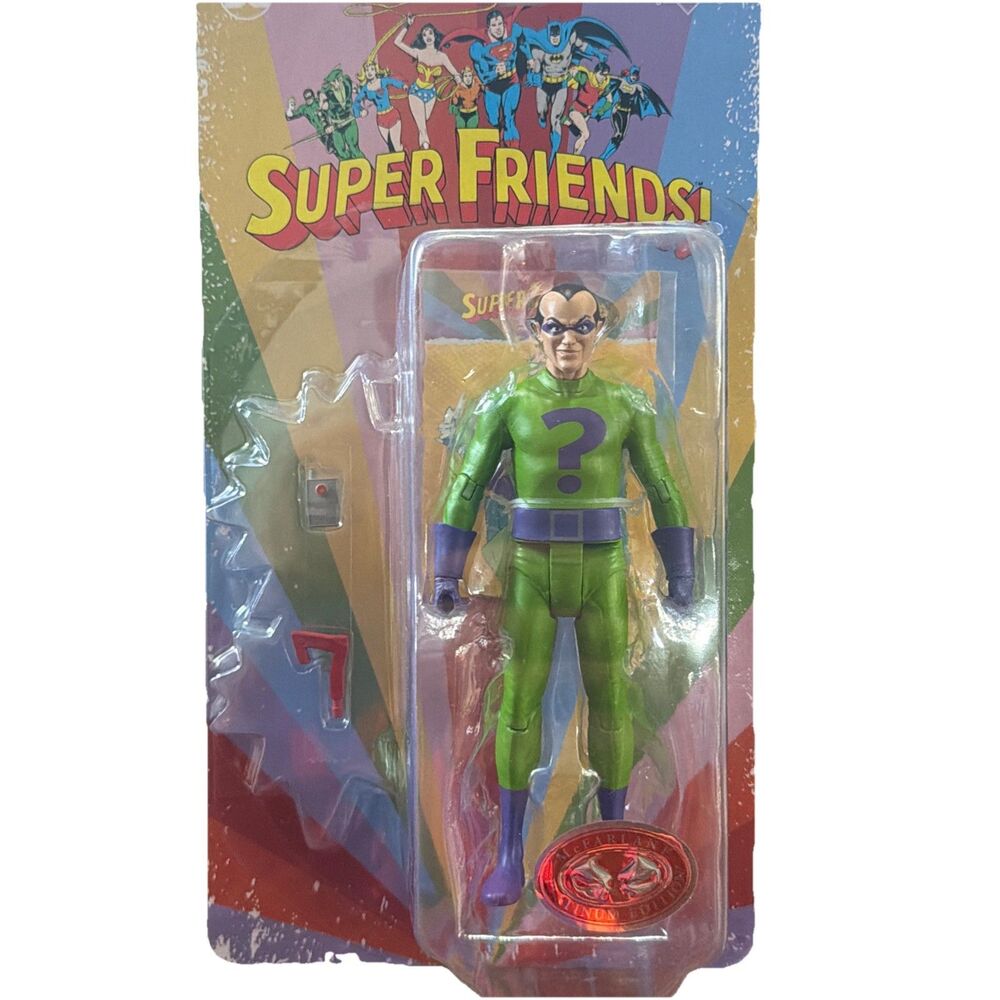 DC Super Friends The Riddler Platinum Edition McFarlane Toys Figure MOC